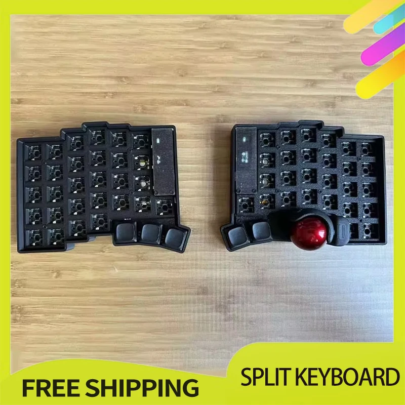 Keyball 39/44/61 Split Keyboard Kit with Trackball OLED Screen Wireless Split Mechanical Keyboard Kit Customize Support ZMK Gift