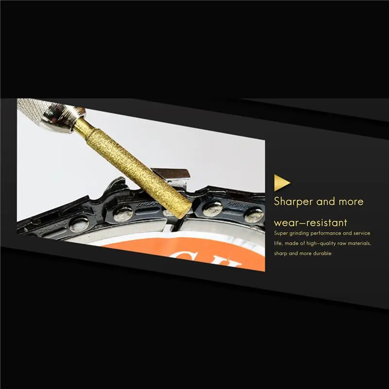 A93E-24PCS Chainsaw Sharpener Is Suitable For Grinding Jade, Glass And Cemented Carbide With Chain Saw, 4.0Mm