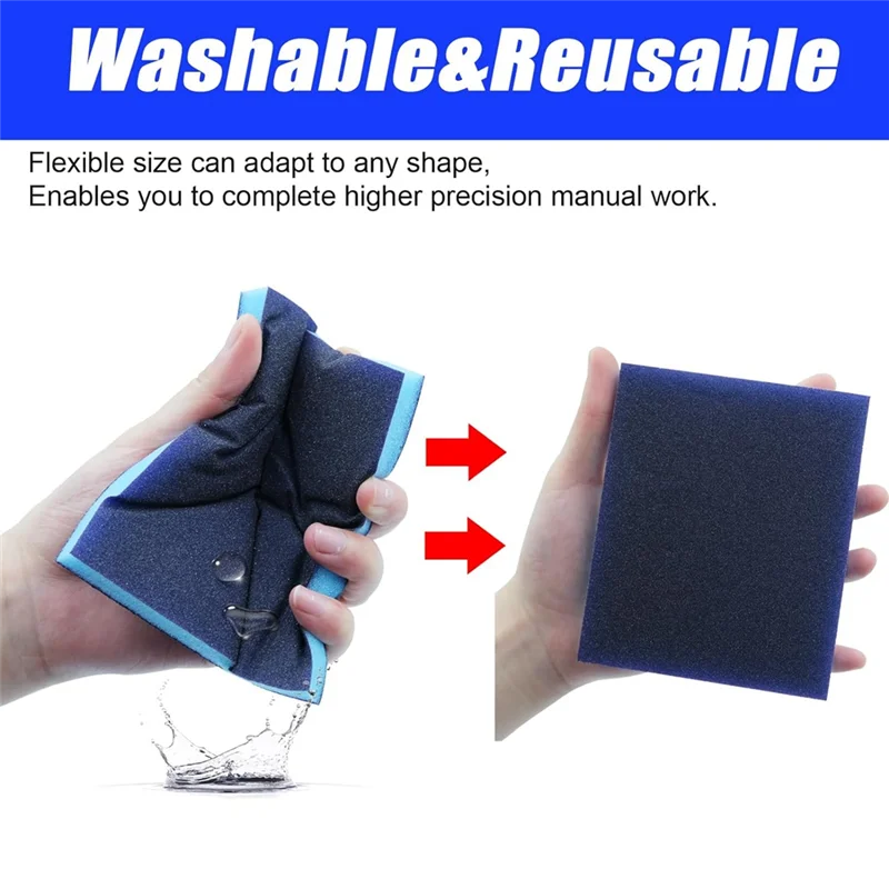 

18PCS 60-200 Grit Sanding Sponge Sanding Block Set Wet Dry, Reusable And Washable Sanding Blocks For Wood, Rust Removal