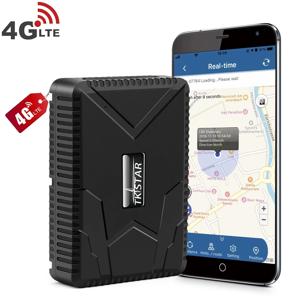 

4G LTE Car GPS Tracker TK915 TKSTAR GPRS Locator Tamper 7800mAh Big Battery Strong Magnet Waterproof IP65 Alert Free APP