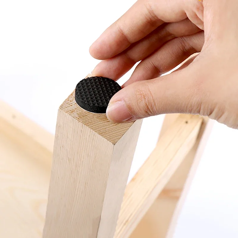 3-90Pcs Round Square Black Furniture Leg Protection Pad EVA Plastic Chair Anti Slip Wear-Resistant Floor Protection Foot Cover