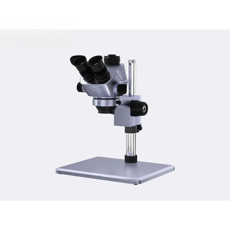 7X-50X Continuous Zoom Color Trinocular High Definition Stereo Microscope Large Field of View Maintenance Tool