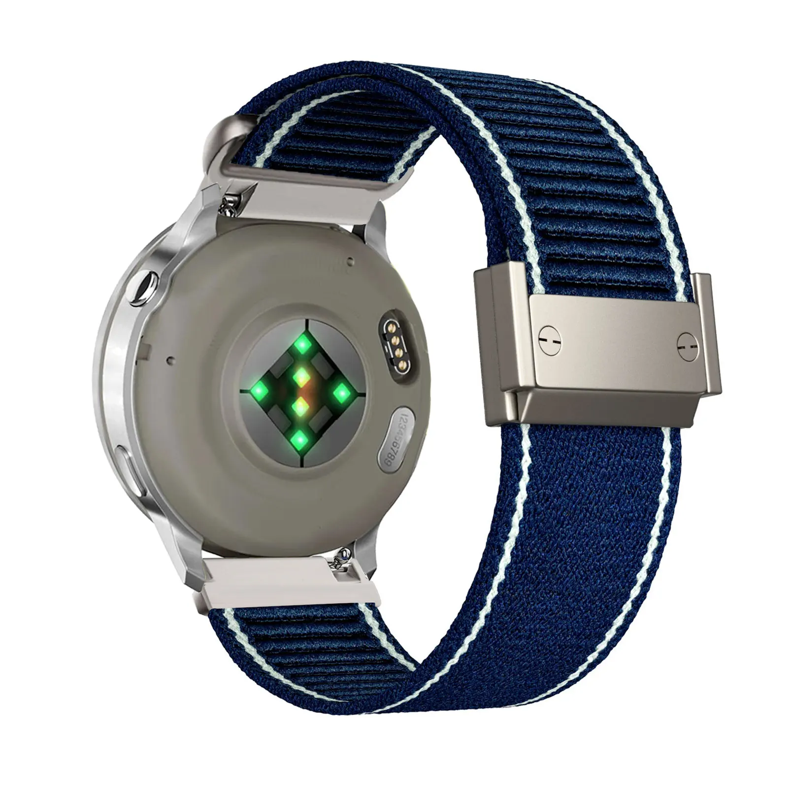 

Magnetic Nylon Bands for Garmin Venu 4 45mm/Venu 3/Venu 2/Vivoactive 4, Forerunner 570 47mm/255/255 Music/265/265 Music Strap