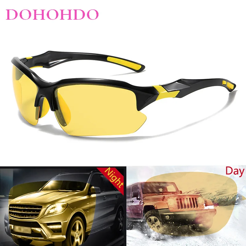 Nouveau classique Anti-éblouissement lunettes de Vision nocturne hommes femmes polarisées jaune lentille lunettes de soleil nuit conduite lunettes UV400 photochromique