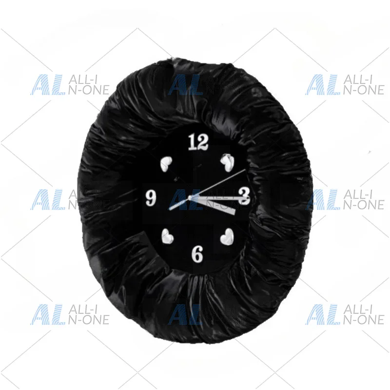 Ins Fabric Clock Creative Soft Decoration Bedroom Wall Decoration Clock Decoration Wall Clock