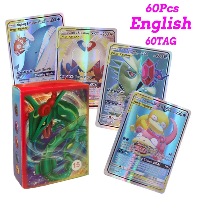 Pokémon Cards Vmax Vstar EX GX, Brinquedos Energéticos, Sem
