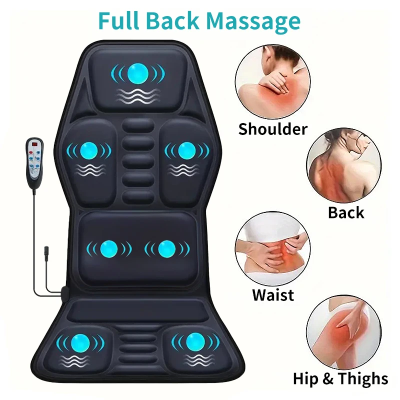

Back massager for Chairs, Used to Relieve Stress and Fatigue, Relax Deep Muscles, Suitable for Offices/Home, Christmas Gifts