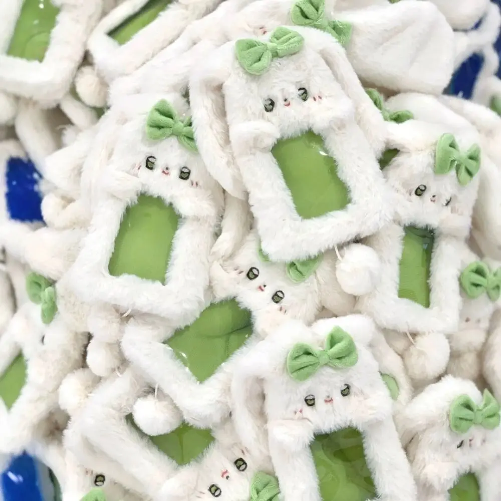 Simpatico cartone animato Coniglio/Cane/Gatto Peluche Custodia per foto Porta carte Porta carte portatile INS Custodia protettiva per foto di idoli