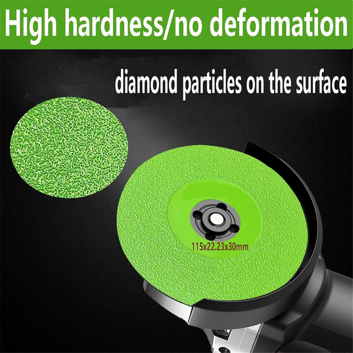 EULM 6 عبوات 4.5 بوصة (115 مم) قرص طحن ألواح الصخور الماسية لقطع وطحن السيراميك والبلاط والرخام