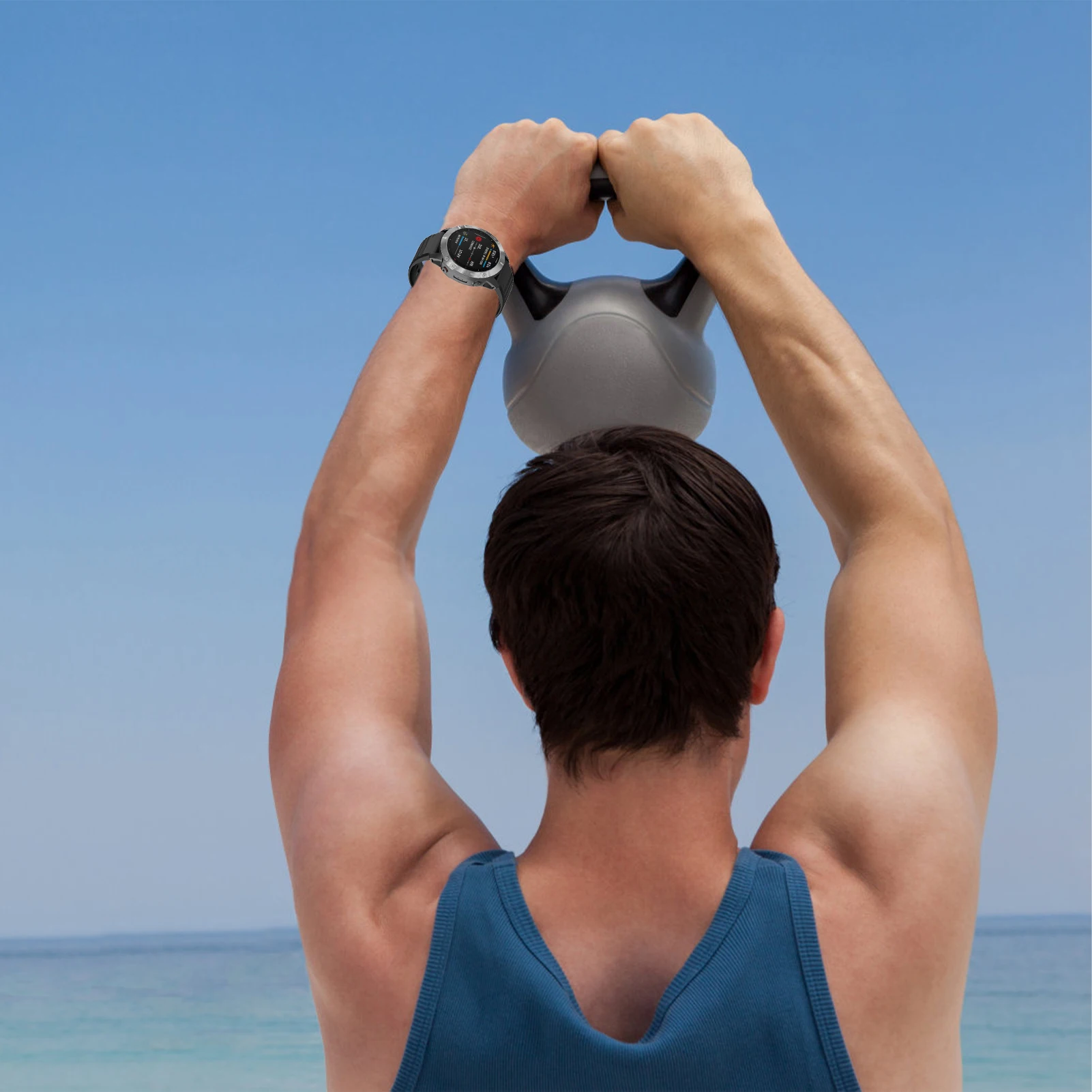 Ремешок силиконовый для Garmin Fenix 6X/ 6X Pro/5X/3 Fenix 6/6 Pro/5/5 Plus, 26 мм