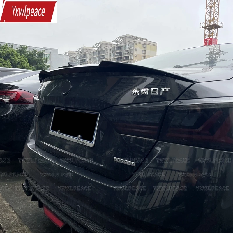 

M4 Style ABS Glossy Black Rear Trunk Lip Wing Spoiler For Nissan Altima Teana 2019 2020 2021 2022 2023