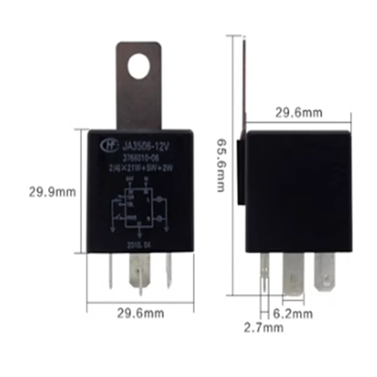 

1pcs Zhongtai 5008 Special Flasher JA3506-12V 3766010-06 Turn Signal Relay HF3506 For This
