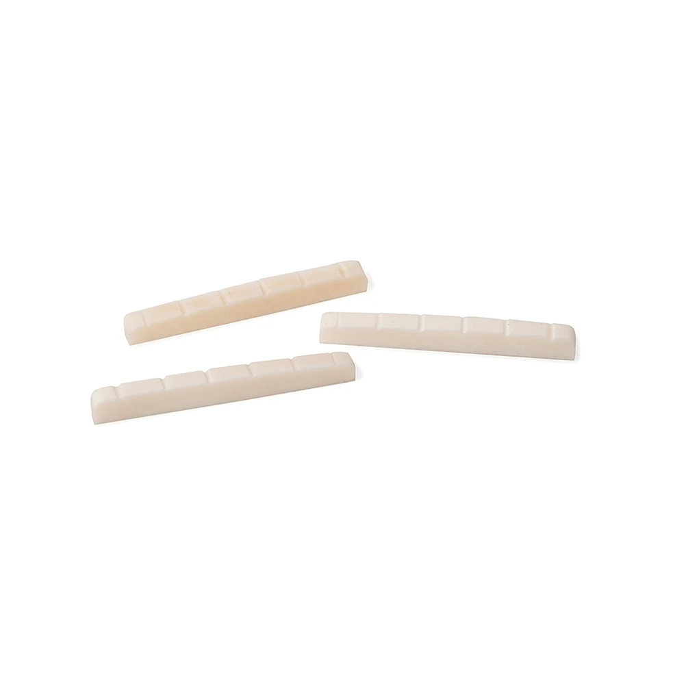 

3pcs Slotted Bass Bone Nuts Electric Guitar Nut Replacement Instrument Accessory Natural Lightweight Durable Tonal Enhancement