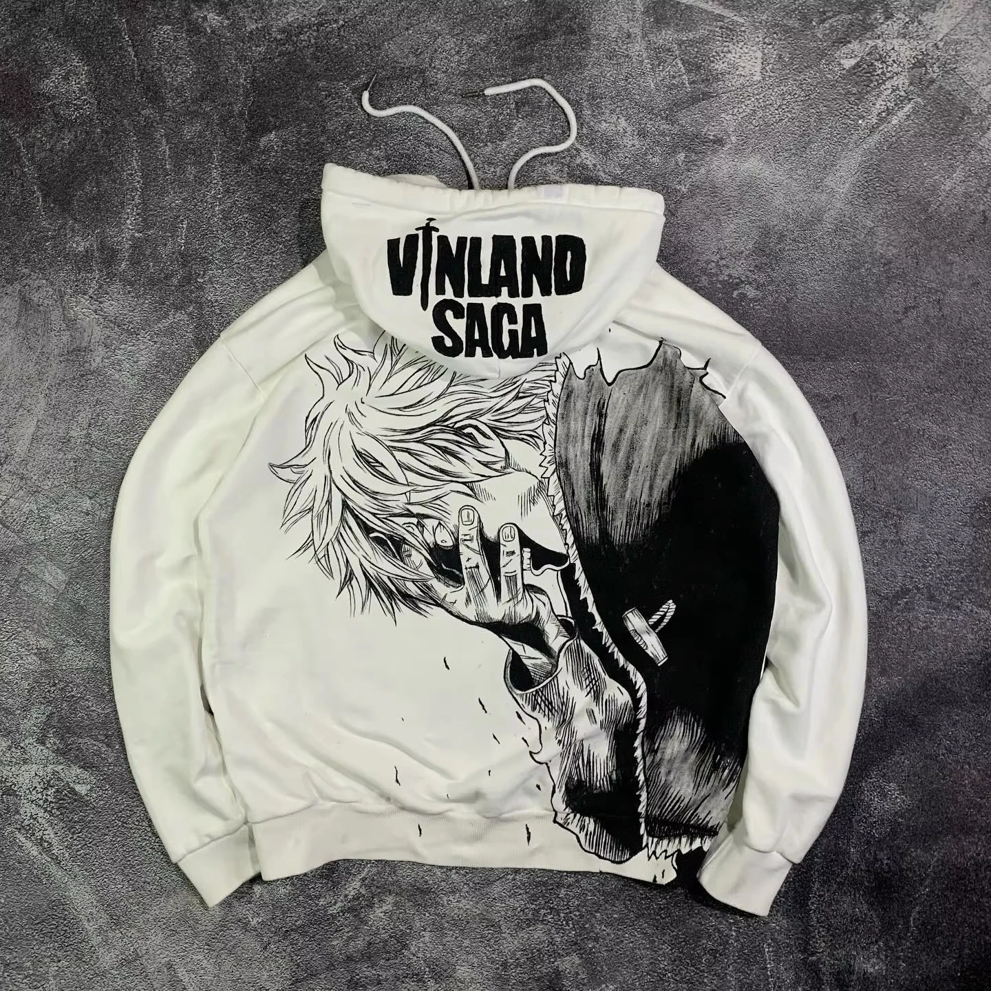 Vinland Saga Hoodie Oversized Unisex Vintage Loose Retro Fashion high quality Minimalism Print top sweatshirt Sports Couples top