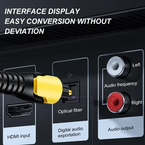 090F USB Optisk Kabel Ljudkonverteringskabel SPDIF Digital till analog 3,5 mm ljudadapter Stereoljudförstärkare 8 best sales USB till SPDIF - №5