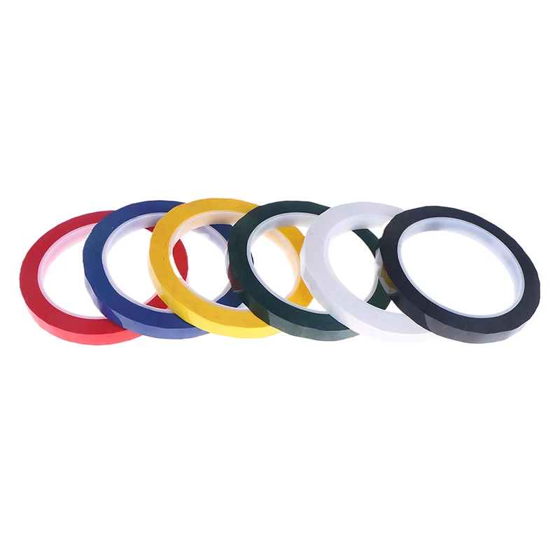 3/6/10MM 66M Graphic Whiteboard Tape Adhesive Chart Line Grid Electrical Marking Tapes High Temperature Resistant Pinstripe Tape