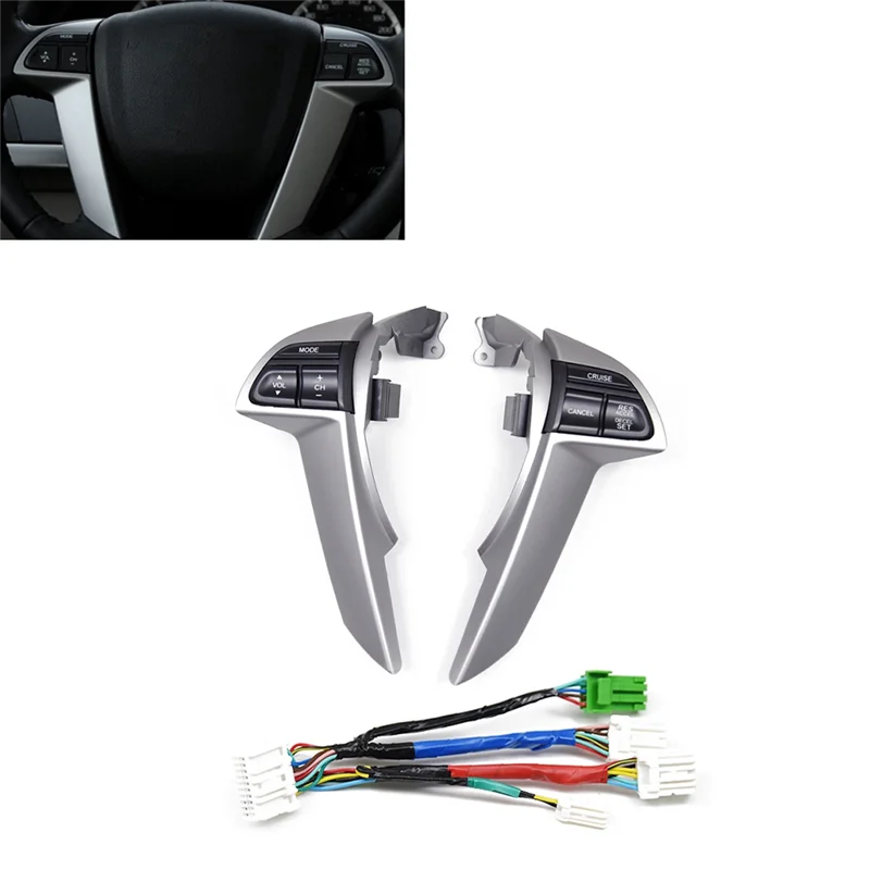

Car Steering Wheel Cruise Control Multifunction Button Volume Adjustment Switch For Honda Accord 2008-2012 ,B