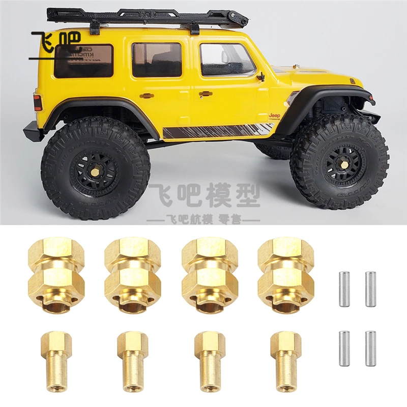 

Brass Counterweight Widening Connector with Unilateral Widening of 4MM for 1/24 Model Remote Control Car Upgrade Accessories