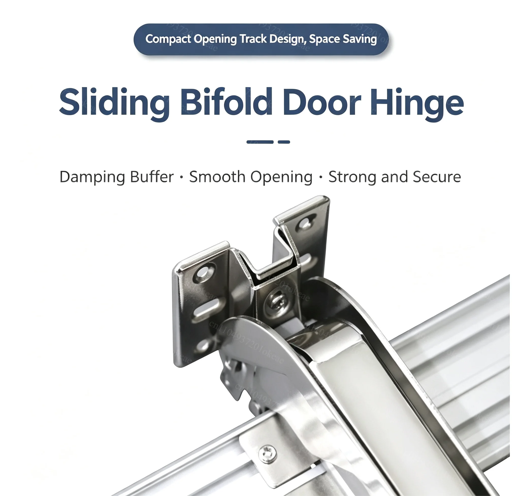 Cabinet Horizontal Damping Buffer Hinge, Flat Door Soft Close Hinge for Cabinet System Door