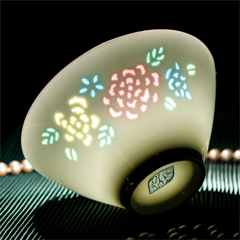 

Jingdezhen ceramic white porcelain multicolored porcelain tableware set household bowls, plates and plates housewarming gift