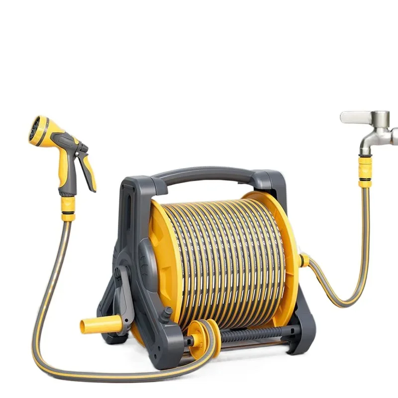 Garden storage rack, water pipe hose, car wash water pipe, car faucet watering, reel automatic watering