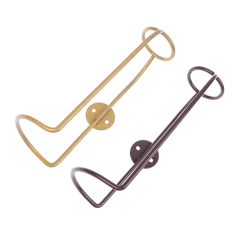Wall Mounted Iron Wine Storage Rack Champagne Bottle Display Holder Bar Home Decor Shelf Stand