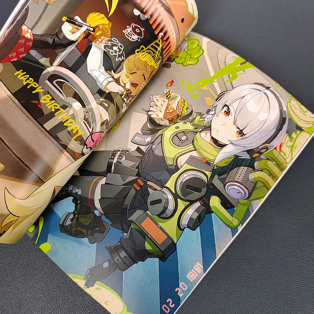 Zenless Zone Zero Book Art Collection Illustrations Artwork Album Character Role Photos Manhwa Comic Cartoon 14x21cm 64 Page