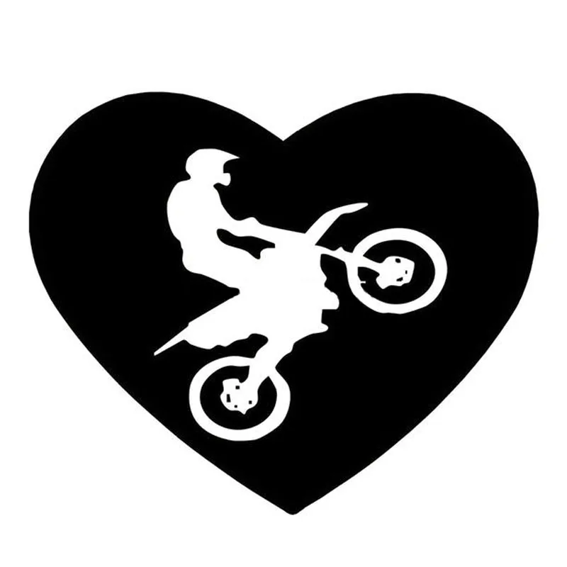 Car Sticker MOTOCROSS Car Sticker Personalized Motorcycle Sticker Car Styling Decal Cover Scratch Black/white, 15cm*12cm