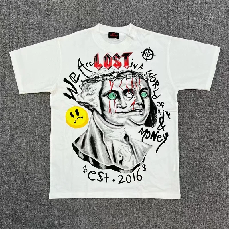 Lost Intimacy Lavender 100% Cotton Graffiti Printed T-shirt