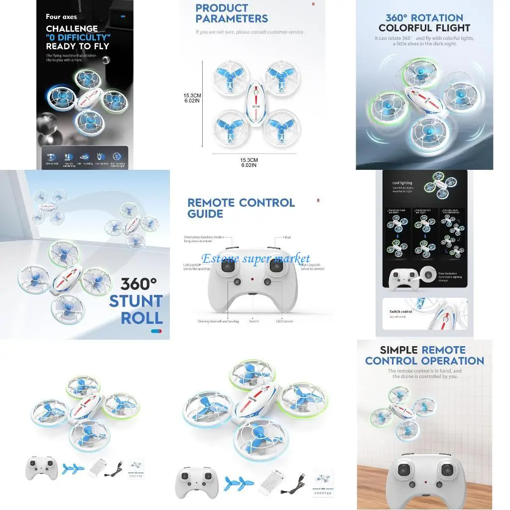 

090B 2,4G Дрон с дистанционным управлением, мини-мультироторная игрушка, летающая игрушка для малышей, ночь для игр