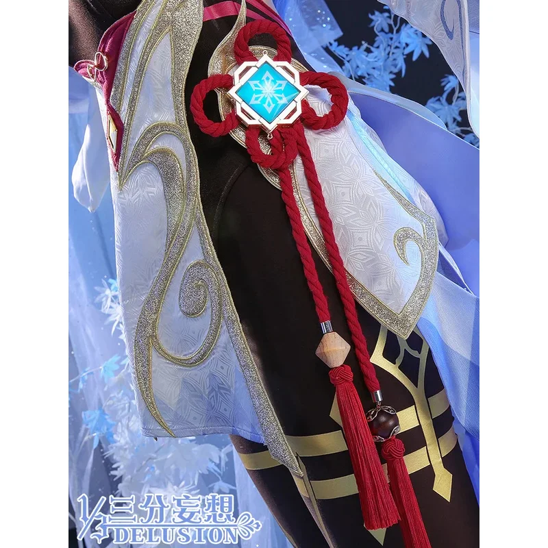 Anime Genshin Impact Ganyu Cosplay Fantasia, Fato de Jogo, Vestido, Uniforme, Inicial, Cinco Estrelas, Gan Yu, Dia das Bruxas, Mulheres, Meninas