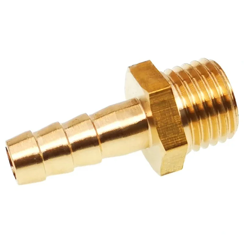 5pcs M8*1.25 M5 M6 Metric Male Thread To 6mm 8mm 10mm Hose Barb OD Brass Barbed Pipe Fitting Coupler Connector Adapter