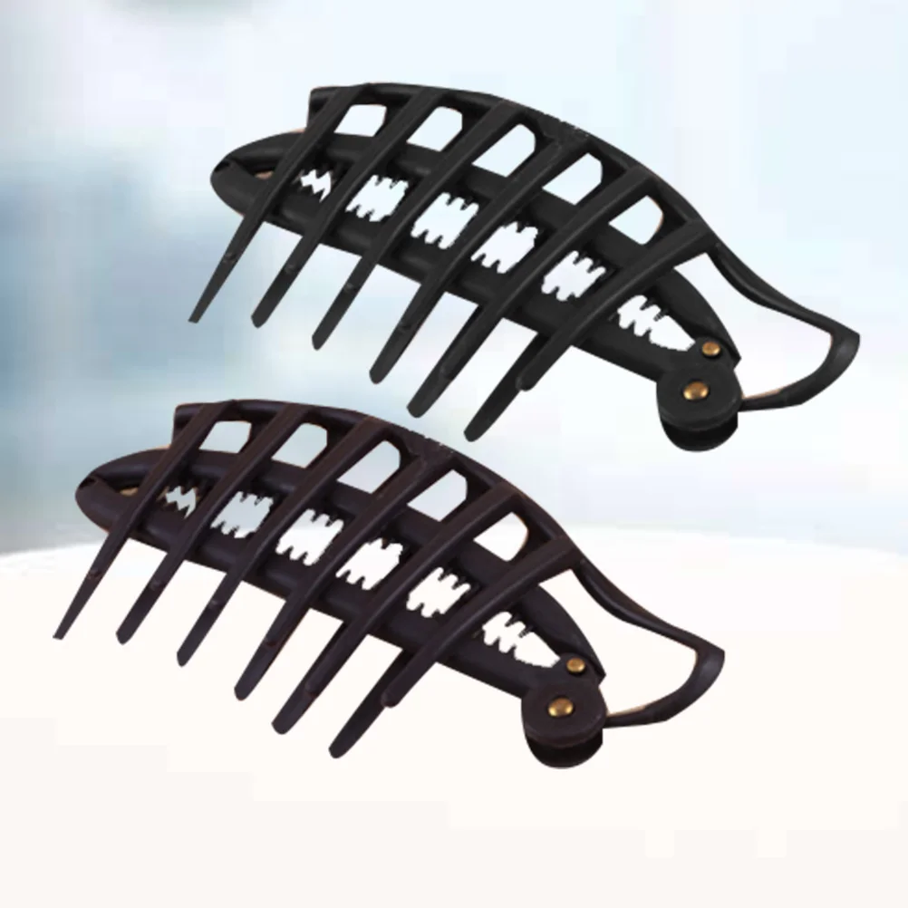 

2pcs Bun Maker Disk Black Coffee Quick Styling Tool For Women Girls Portable Durable Hair Accessories Hair Styling Tool
