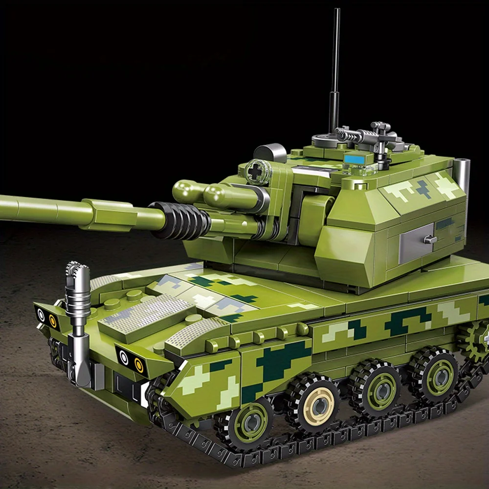 Set di blocchi di costruzione modello serbatoio Technic 361 pezzi Crea adorabili capolavori per la decorazione della stanza Regali di compleanno di Natale perfetti