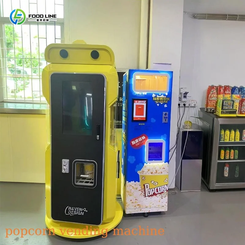 Custom Fully Automatic Popular Popcorn Vending Machine