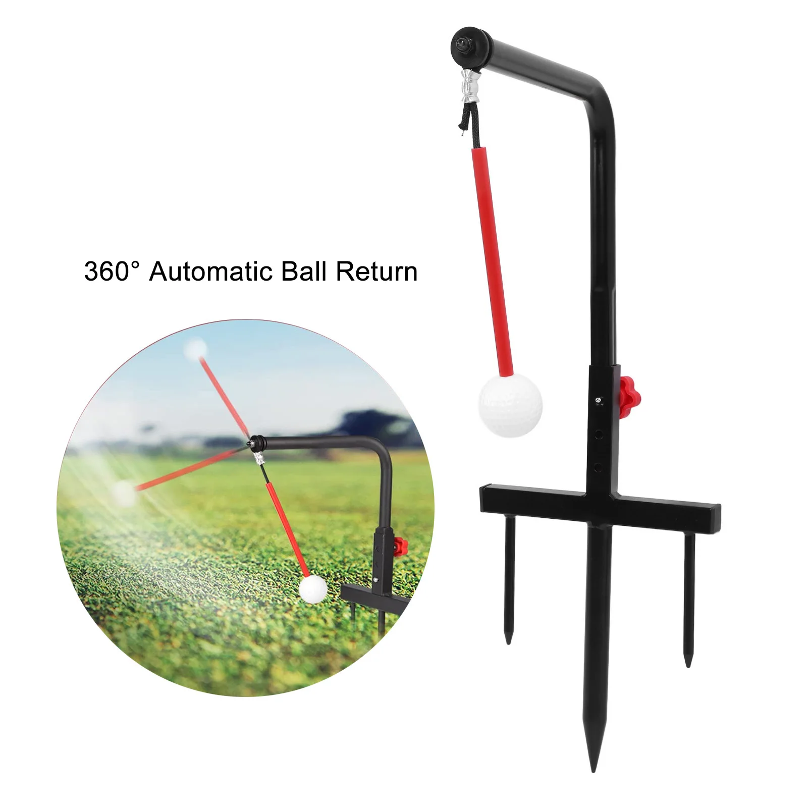 

Swing Groover Swing Groover Ground Plugged Iron Portable Height Adjustable Swing Practice Groover for Training