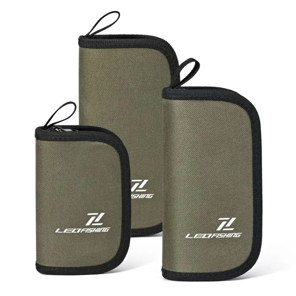 Spoon Spinner Fishing Lures Bag Carrying Case Nylon Cloth Lure Storage Wallet Large Capacity With Zipper Tackle Bag
