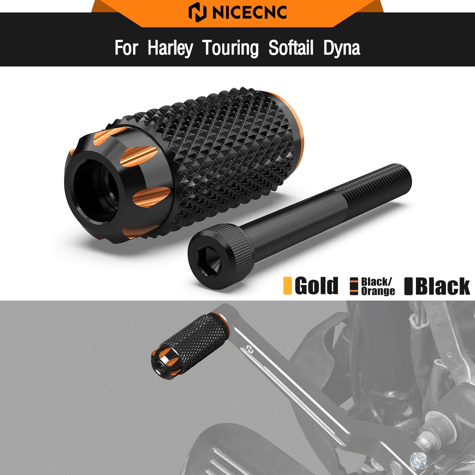 

For Harley Street Glide FLHX FLHXS 2006-2023 Shifter Peg Gear Shift Lever Tip Road Glide FLTRX Road King FLHR Fat Boy FLFBS 114