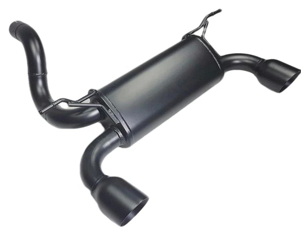 Aluminum alloy black exhaust pipe for jeep wrangler JL 18+