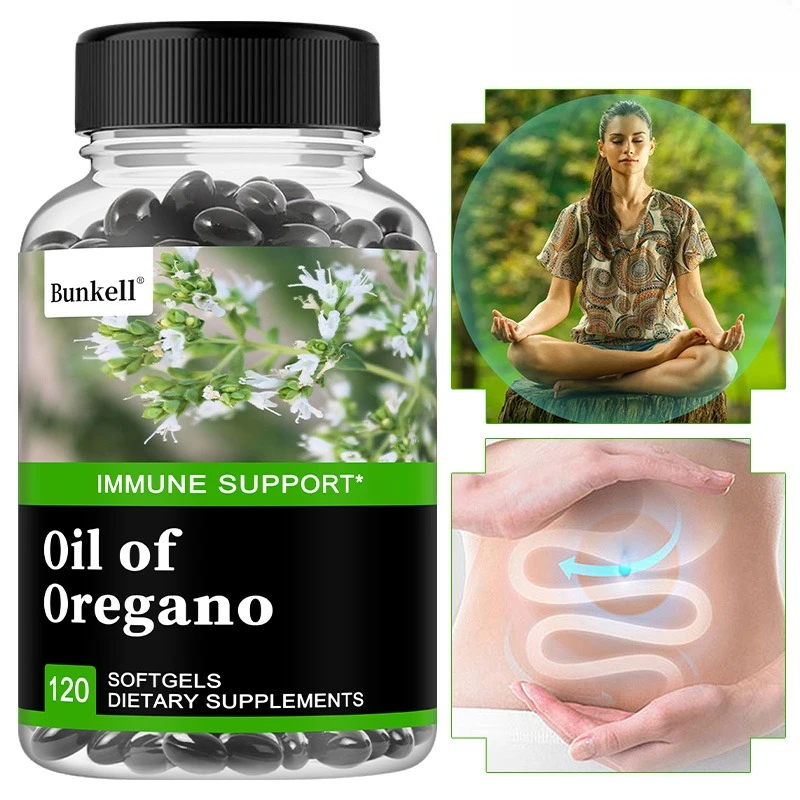 

Масляные мягкие капсулы из орагано, добавка с экстрактом трав для траврения и иммунитета - очистка кишечника, детоксикация и восстановление тела - 120 карат