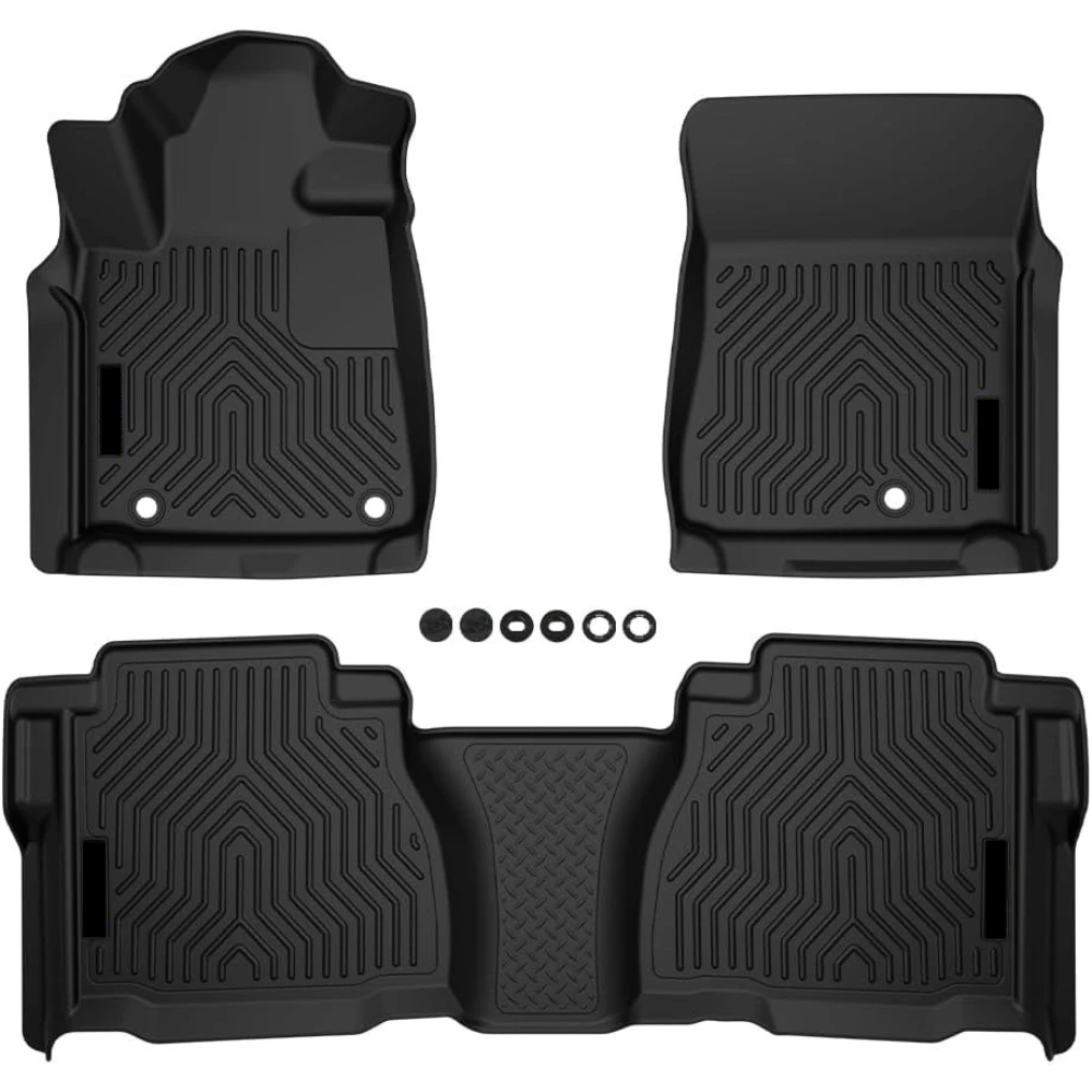 

Грузовые вкладыши TPE для Toyota Tundra Double/CrewMax 2007-2011 гг., всепогодное полное покрытие спереди и 2-го ряда, 3 шт.