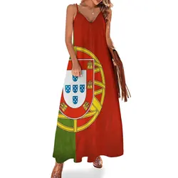 New Portugal Portuguese Flag National Flag of Portugal Portuguese National Flag Sleeveless Dress sexy dress Long dresses