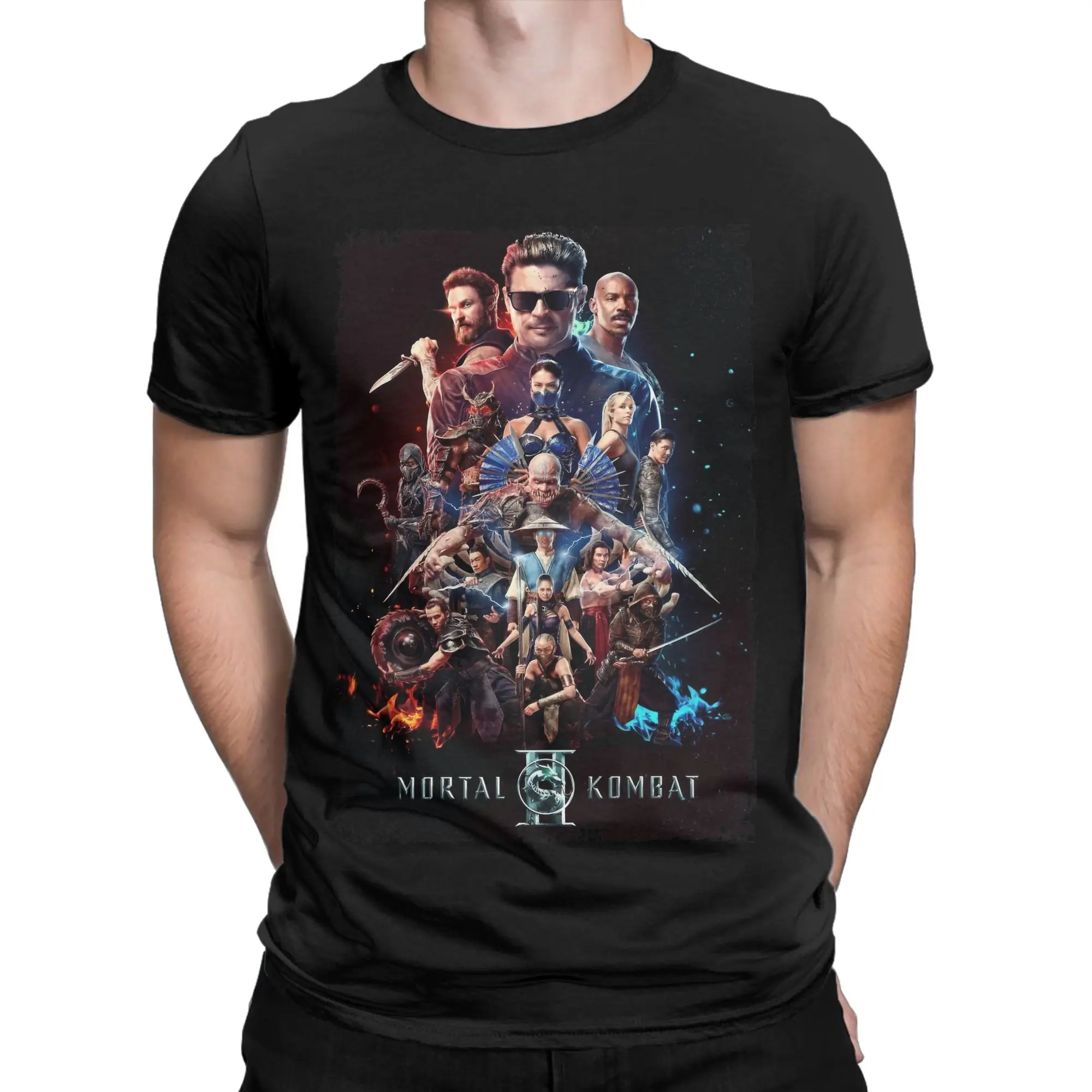 Men Women Mortal Kombat 2 MKII Game T Shirt  Cotton Clothing Fashion Short Sleeve Crewneck Tee Shirt Birthday Gift T-Shirts