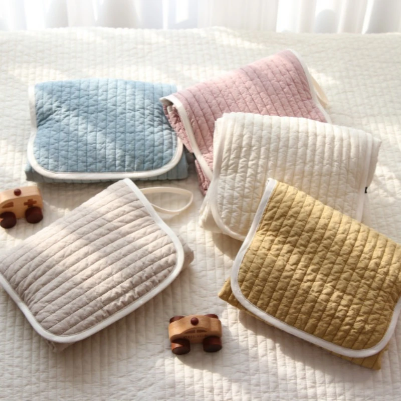 Noworodek mata do przewijania bawełniana wodoodporna przenośna duża zmieniarka pieluch materac podłogowe maty do zabawy pościel materac