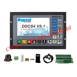 DDCSV3.1 3/4-axis offline motion controller emergency stop handwheel MPG standard G code automatic tool setting back to origin