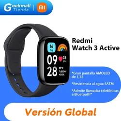 Versión Global Xiaomi Redmi Watch 3 Active 1.83'' Pantalla LCD Oxígeno Sangre Ritmo Cardíaco Bluetooth Llamada de Voz 100+ Modos Deportivos