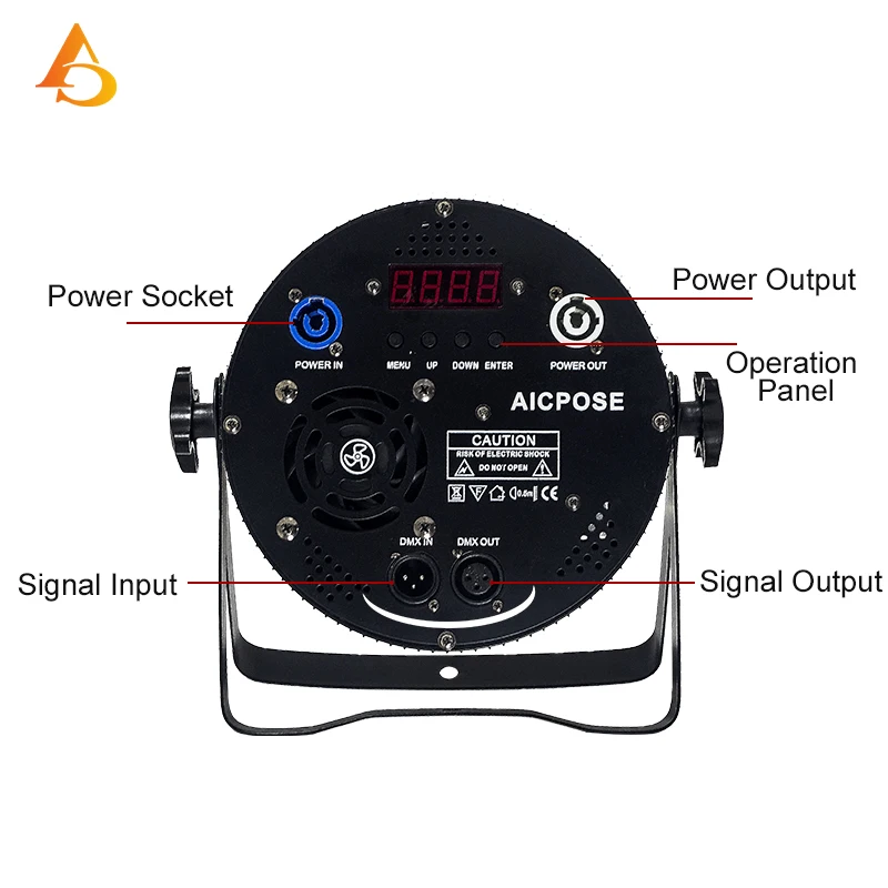 4Pcs/Lots RGB 3 in 1 LED Par Light 54x3W Aluminum Flat Stage Light DMX512 Control for DJ Disco Bar Party Dance Floor Decoration