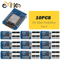 1-10pcs/ Type-C Micro USB D1 Mini NodeMcu ESP8266 ESP-12F Mini NodeMCU Lua 4M Bytes WiFi Module Wireless WiFi Module for Arduino