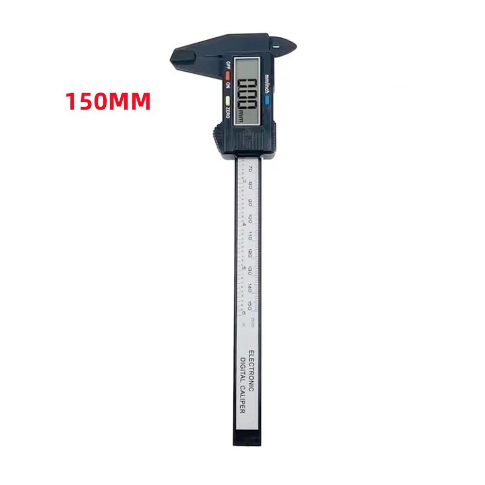 1pcs/lot 150mm Electronic Digital Caliper Carbon Fiber Dial Vernier Caliper Gauge Micrometer Digital Ruler Measuring Tool