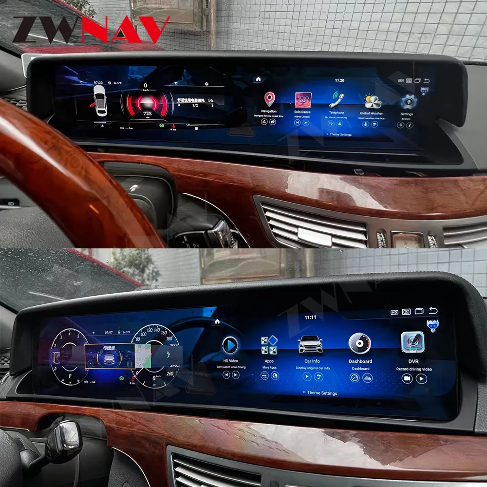 Carplay Screen For Mercedes-BENZ S Class W221 W216 CL 2005 - 2013 Car Radio Android Audio Stereo Auto GPS Automotive Multimedia